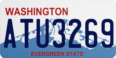 WA license plate ATU3269