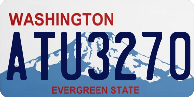 WA license plate ATU3270