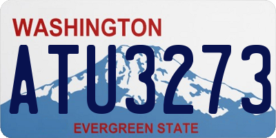 WA license plate ATU3273
