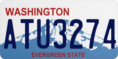 WA license plate ATU3274
