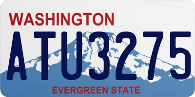 WA license plate ATU3275