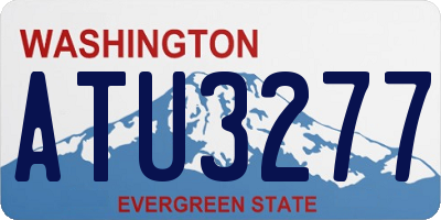 WA license plate ATU3277