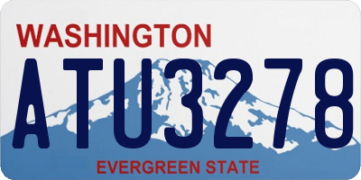 WA license plate ATU3278