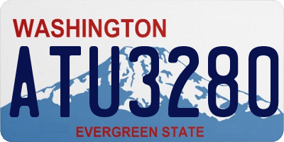 WA license plate ATU3280