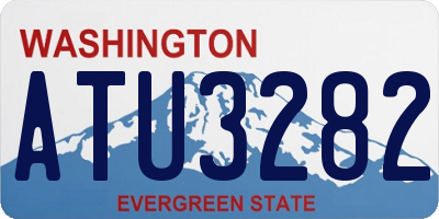 WA license plate ATU3282
