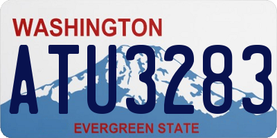WA license plate ATU3283