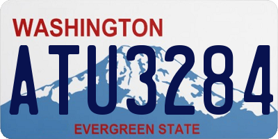 WA license plate ATU3284