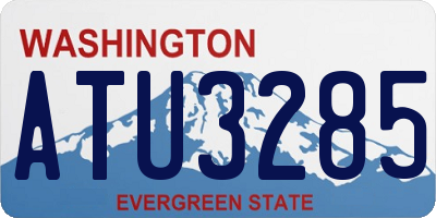 WA license plate ATU3285