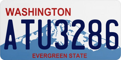 WA license plate ATU3286