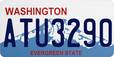 WA license plate ATU3290