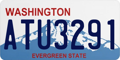 WA license plate ATU3291