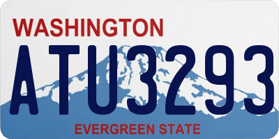 WA license plate ATU3293