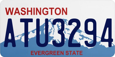 WA license plate ATU3294