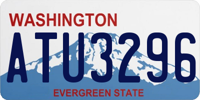WA license plate ATU3296