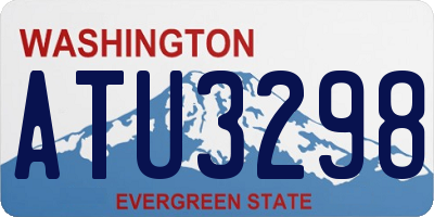 WA license plate ATU3298