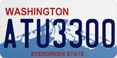 WA license plate ATU3300