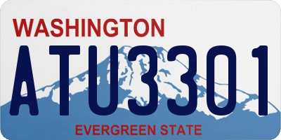 WA license plate ATU3301