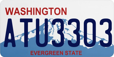WA license plate ATU3303