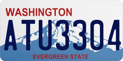 WA license plate ATU3304