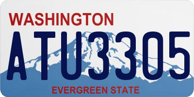 WA license plate ATU3305