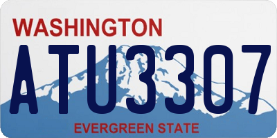 WA license plate ATU3307