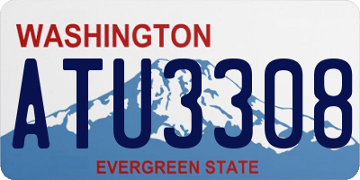 WA license plate ATU3308