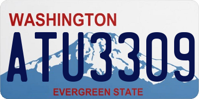WA license plate ATU3309