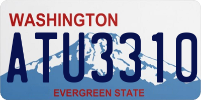 WA license plate ATU3310