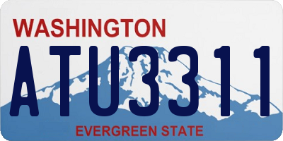 WA license plate ATU3311