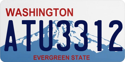 WA license plate ATU3312