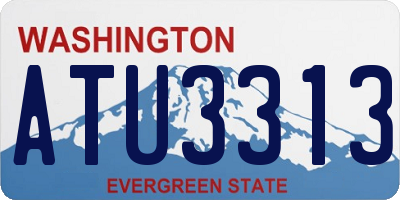 WA license plate ATU3313