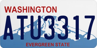 WA license plate ATU3317