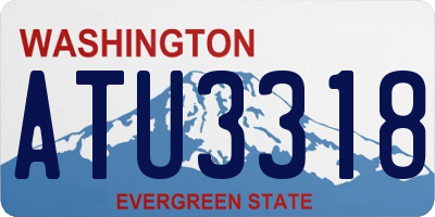 WA license plate ATU3318