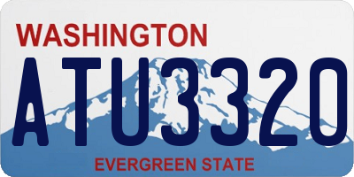 WA license plate ATU3320