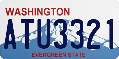 WA license plate ATU3321
