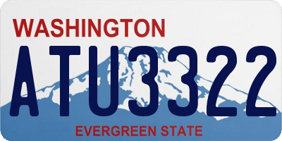 WA license plate ATU3322