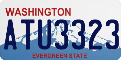 WA license plate ATU3323
