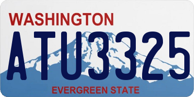 WA license plate ATU3325