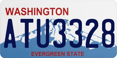 WA license plate ATU3328