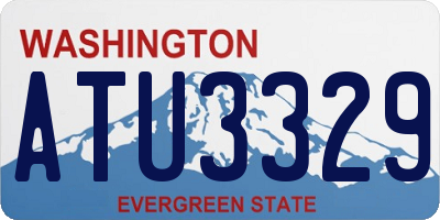 WA license plate ATU3329