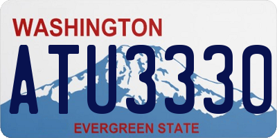 WA license plate ATU3330