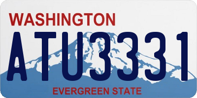 WA license plate ATU3331