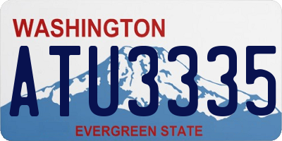 WA license plate ATU3335