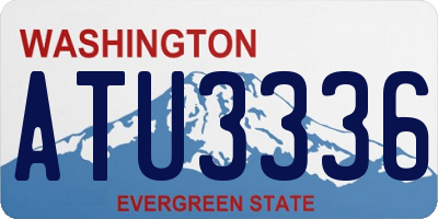 WA license plate ATU3336