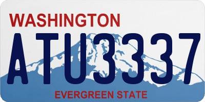 WA license plate ATU3337