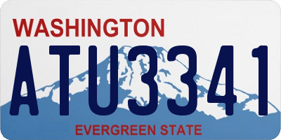 WA license plate ATU3341