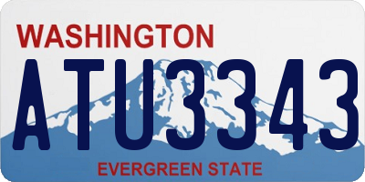 WA license plate ATU3343