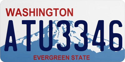 WA license plate ATU3346