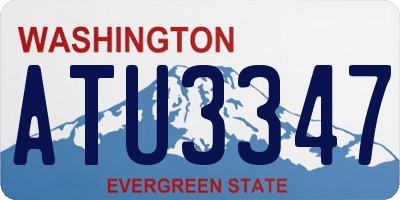 WA license plate ATU3347