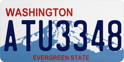 WA license plate ATU3348
